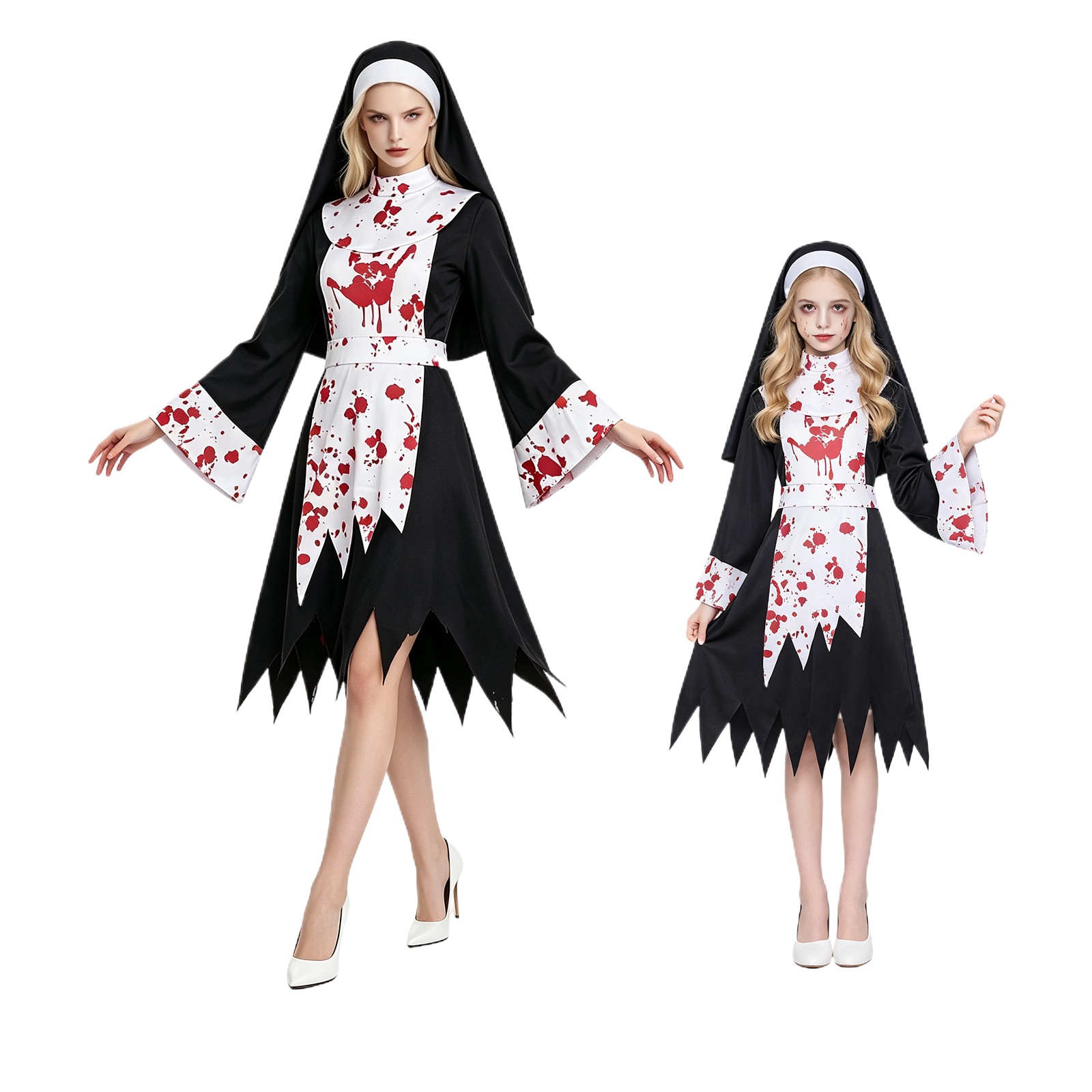 Bathrobe - Disfraz de Monja Oscura Aterradora de