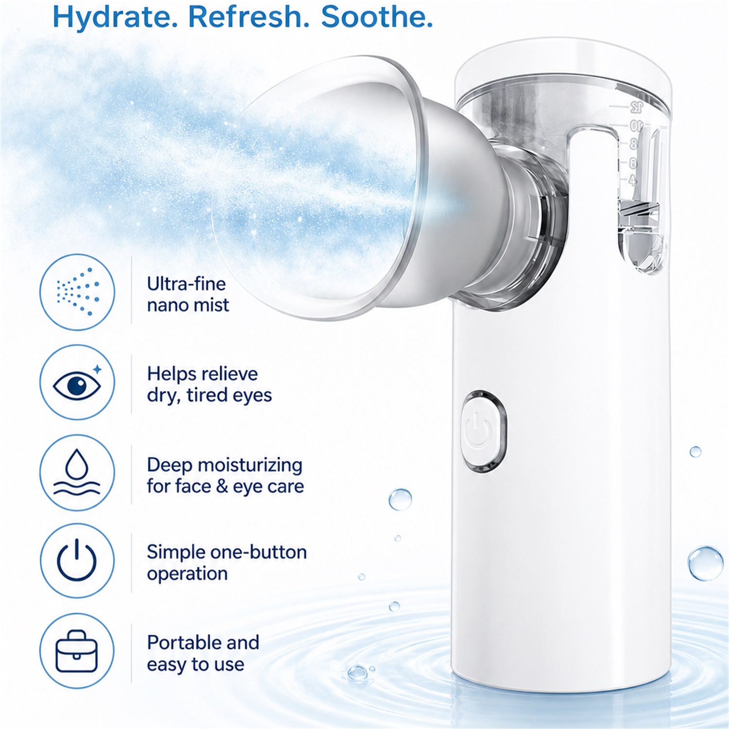 Humidificador Nano para Ojos,  - Face Steamer reseña y precio