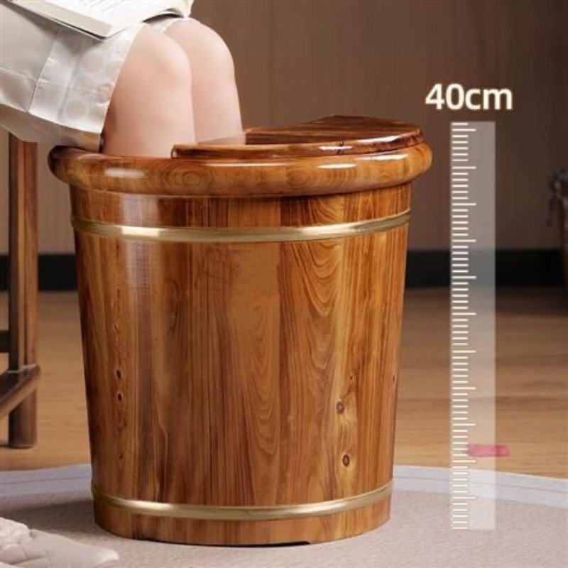 Cubo de madera para remojar lo - Spa Massager reseña y precio