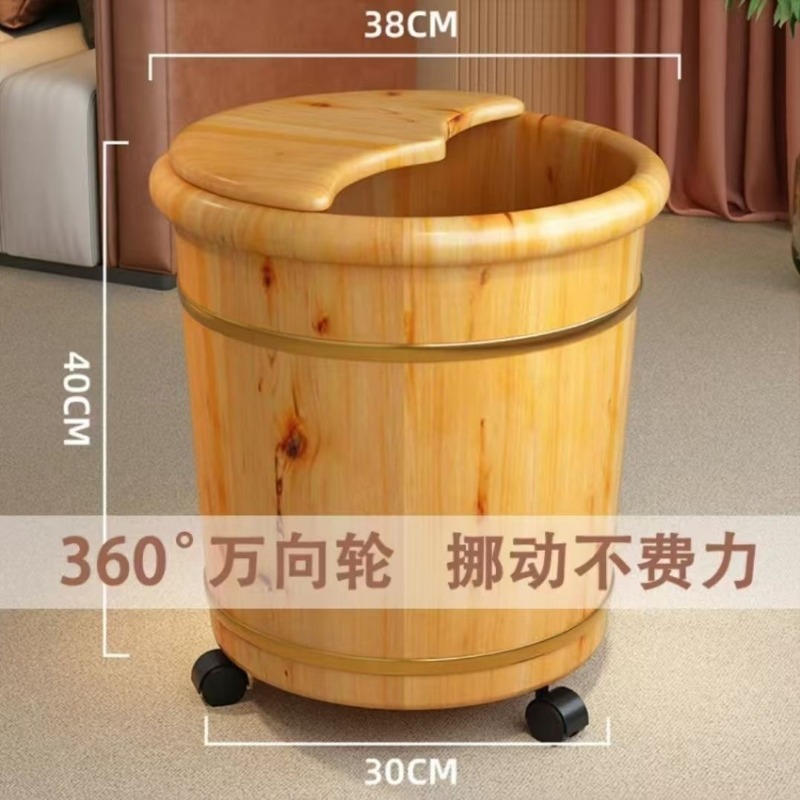 Cubo de madera para remojar lo - Spa Massager reseña y precio