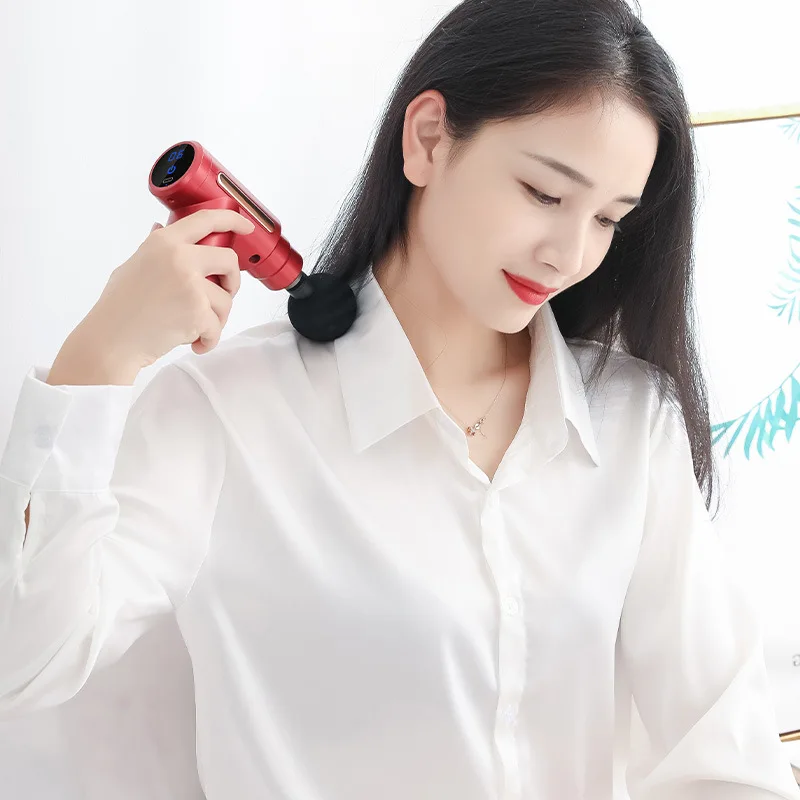 Mini pistola de masaje portáti - Massage Gun reseña y precio